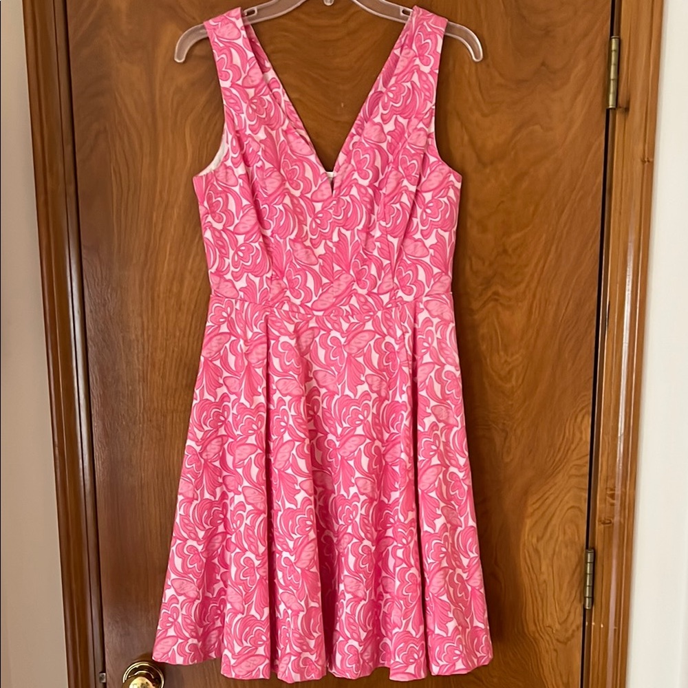 Maeve Pink Fit and Flare Sleeveless Dress